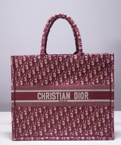 Replica Dior Tote Book Red Print - high-quality designer bag dupe