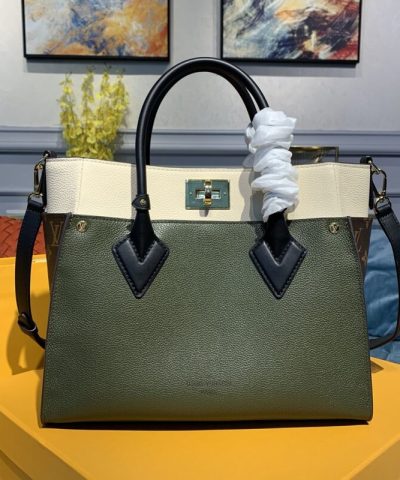 Replica Louis Vuitton On My Side Dark Green - high-end replica designer purse