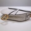 Replica Dior Saddle Bag Crocodile White