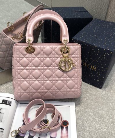 Replica Lady Dior Large Pink - high-quality designer bag dupe