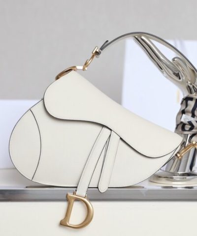 Replica Dior Saddle White Wool