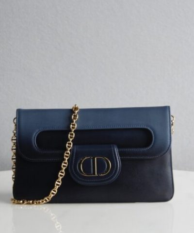 Replica Dior Double Bag Blue - 1:1 premium replica handbag