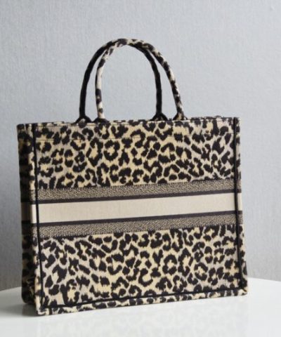 Replica Dior Tote Book Leopard Print - high-end replica designer purse