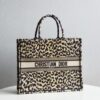 Replica Dior Tote Book Leopard Print - top-grade luxury bag dupe