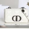 Replica Dior Caro Bag White Gunmetal - premium superclone handbag