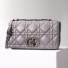 Replica Dior Caro Bag Diamond Grey - premium superclone handbag