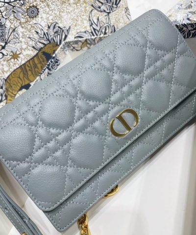 Replica Dior Miss Caro Pouch Sky Blue - high-end replica designer purse
