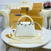 Replica Loius Vuitton Capucines White - top-grade luxury bag dupe