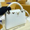 Replica Loius Vuitton Capucines White - top-grade luxury bag dupe
