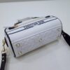 Replica Dior Vibe Zip Bowling Bag White