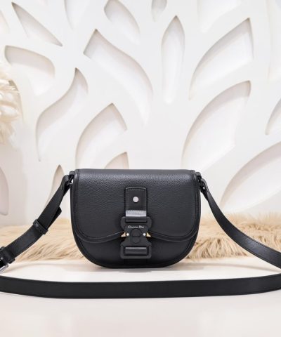 Replica Dior Mini Gallop Bag With Strap Black - high-quality designer bag dupe