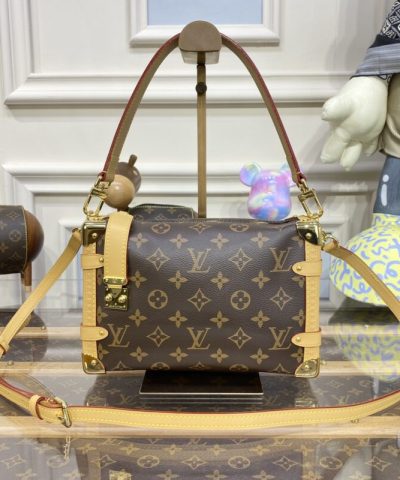 Replica Louis Vuitton Side Trunk Dark Brown - premium superclone handbag