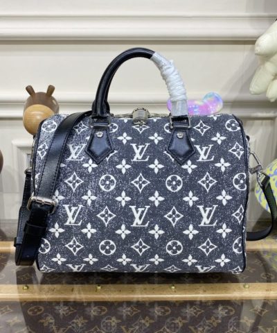 Replica Louis Vuitton Speedy Bandouliere 25 Denim Canvas