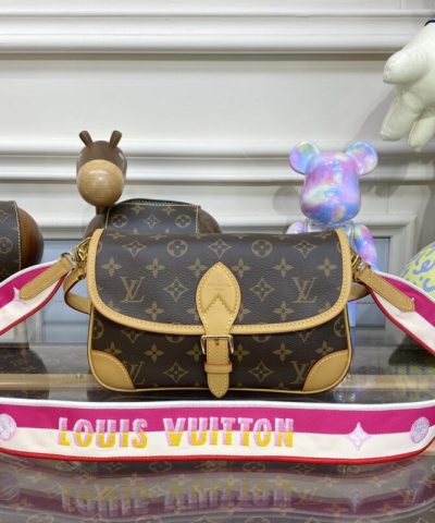 Replica Louis Vuitton Nano Diane Satchel Pink Strap