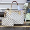 Replica Louis Vuitton Neverfull MM White Grid