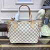 Replica Louis Vuitton Neverfull MM White Grid
