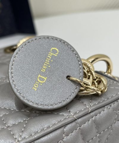 Replica Lady Dior Mini Grey Sillver