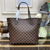 Replica Louis Vuitton Neverfull MM Grid Pink Inside - high-quality designer bag dupe