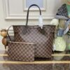 Replica Louis Vuitton Neverfull MM Grid Pink Inside