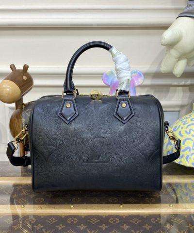 Replica Louis Vuitton Speedy Bandouliere 25 Black - high-quality designer bag dupe