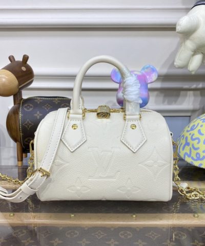 Replica Louis Vuitton Speedy Bandouliere 20 White