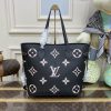 Replica Louis Vuitton Neverfull MM Black Pink