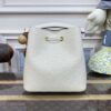 Replica Louis Vuitton Noe Bucket White MM - 1:1 premium replica handbag