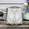 Replica Louis Vuitton Noe Bucket White MM - 1:1 premium replica handbag