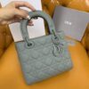 Replica Lady Dior Matte Grey Abc - premium superclone handbag
