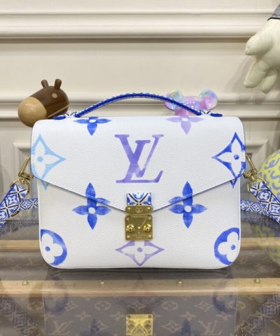 Replica Louis Vuitton Pochette Metis Blue - high-quality designer bag dupe