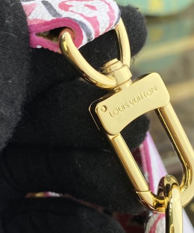 Replica Louis Vuitton Neonoe Bb White Pink - affordable luxury replica bag