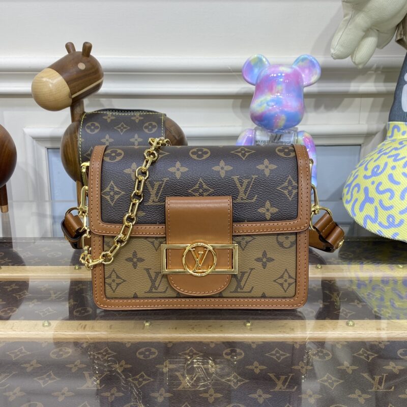 Replica Louis Vuitton Dauphine Mini Brown - high-quality designer bag dupe
