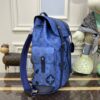 Replica Louis Vuitton Christopher Backpack Blue 2