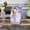 Replica Louis Vuitton Nano Noe White Pink - high-end replica designer purse