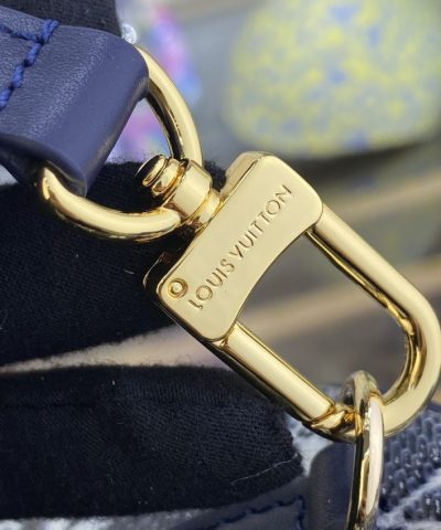 Replica Louis Vuitton Speedy Bandouliere Blue Denim - 1:1 premium replica handbag