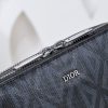 Replica Dior Zipped Pouch Diamond Black - 1:1 premium replica handbag
