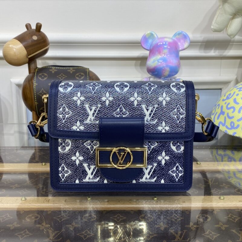 Replica Louis Vuitton Dauphine Mini Blue - affordable luxury replica bag