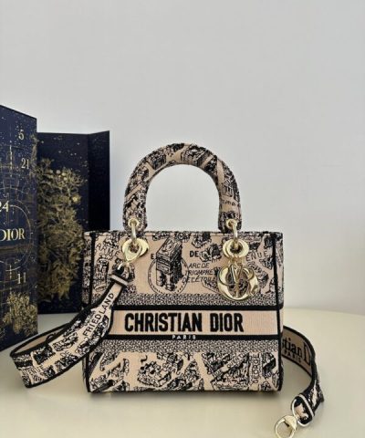 Replica Lady Dior D – Lite Beige Paris - affordable luxury replica bag