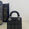 Replica Lady Dior Mini Satin Black - affordable luxury replica bag