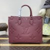 Replica LV Onthego Bordeaux - premium superclone handbag