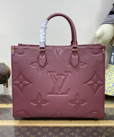 Replica LV Onthego Bordeaux - premium superclone handbag