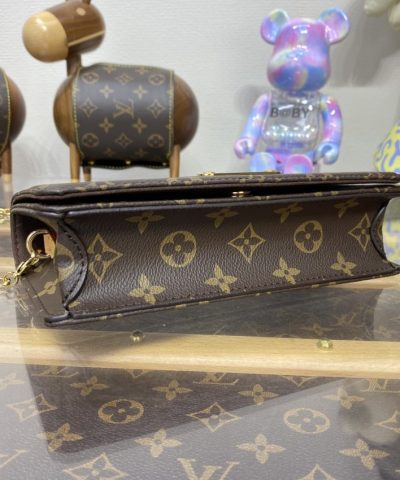 Replica Louis Vuitton Wallet On Chain Lily Brown - designer handbag clone