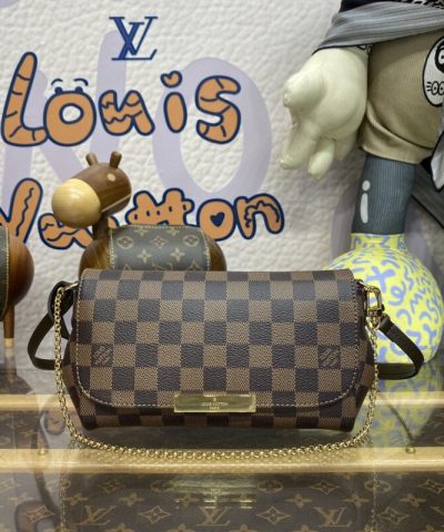 Replica Louis Vuitton Favorite Brown Grid - premium superclone handbag