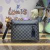 Replica Louis Vuitton Takeoff Pouch Black Grid