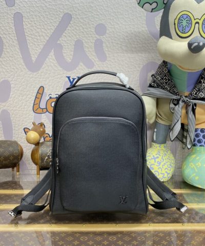 Replica Louis Vuitton Avenue Backpack Black - 1:1 premium replica handbag