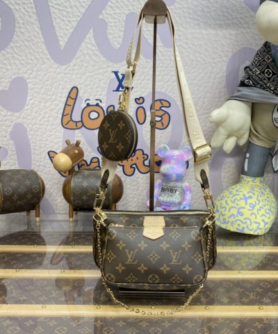 Replica Louis Vuitton Multi Pochette Triple Bag - top-grade luxury bag dupe