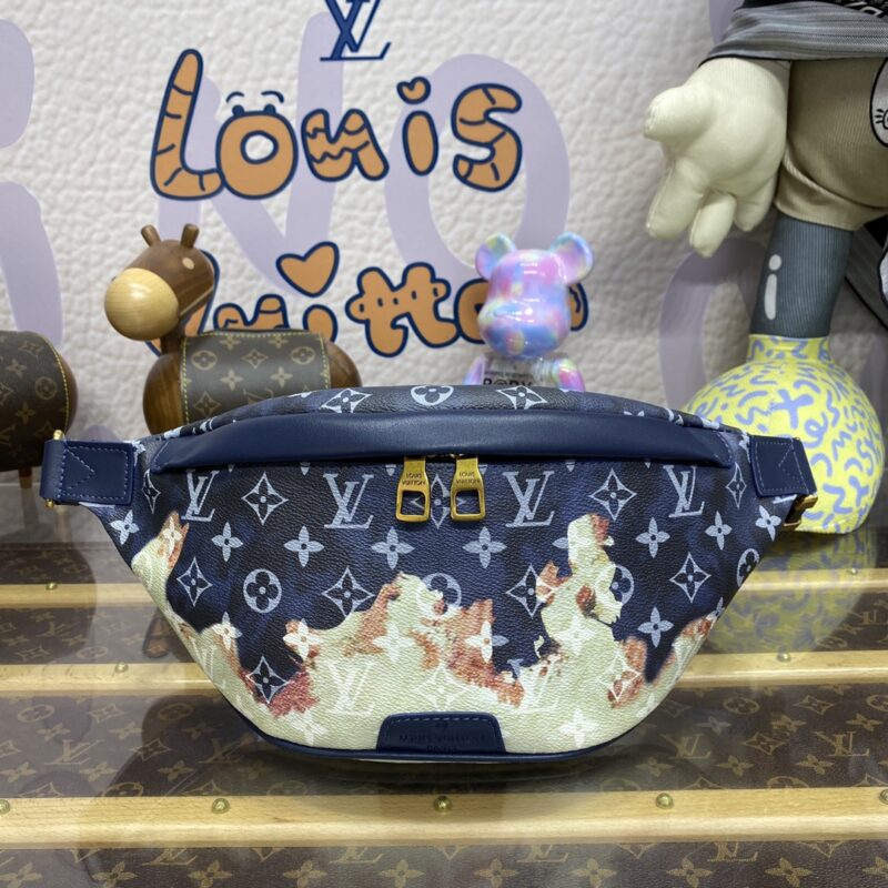 Replica Louis Vuitton Bumbag Discovery Blue Fire - 1:1 premium replica handbag
