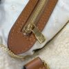 Replica Louis Vuitton Speedy Bandouliere 25 White Wool