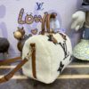 Replica Louis Vuitton Speedy Bandouliere 25 White Wool