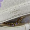 Replica Louis Vuitton Nano Noe White Purple - affordable luxury replica bag